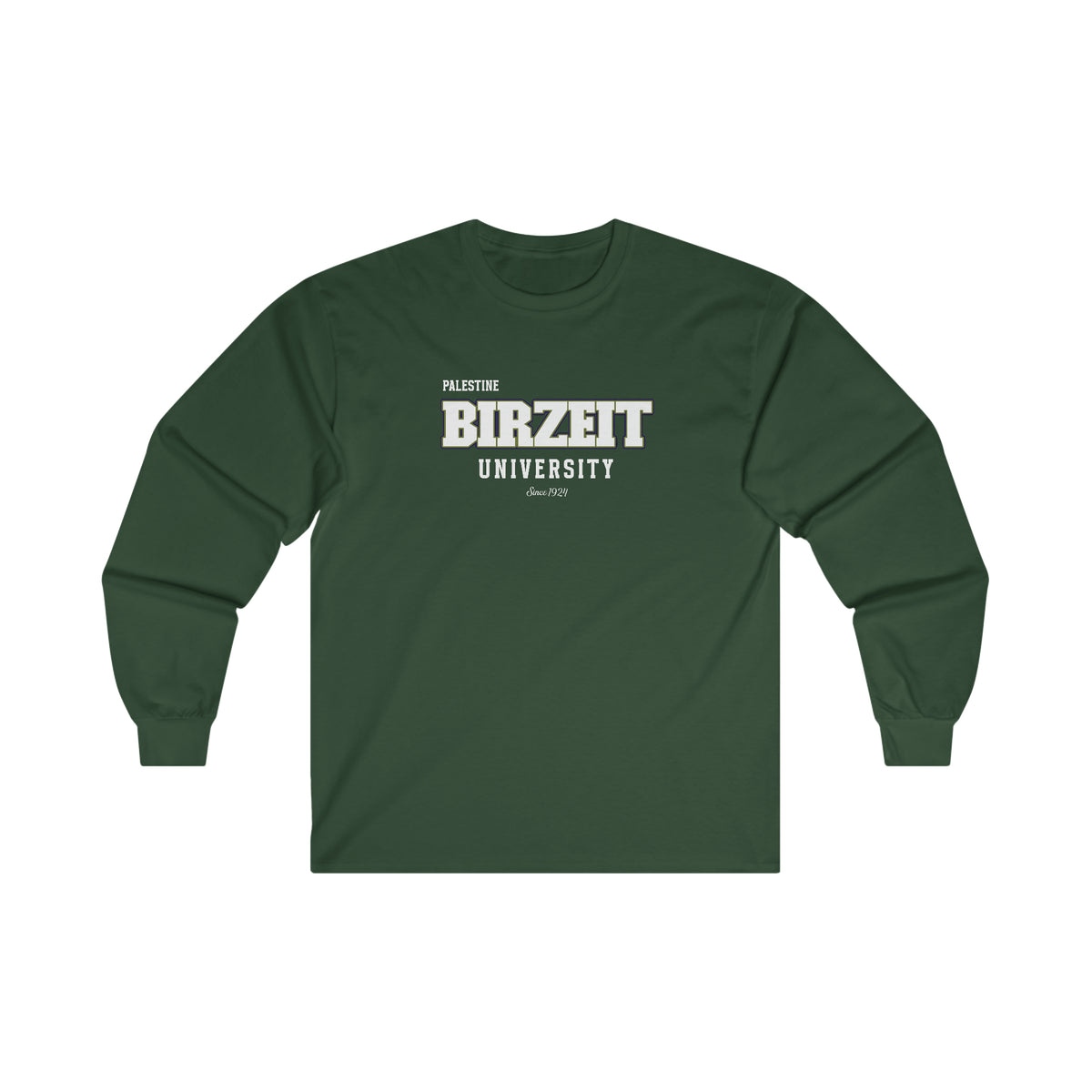 Palestine Birzeit University DBK WH Long Sleeve Tee