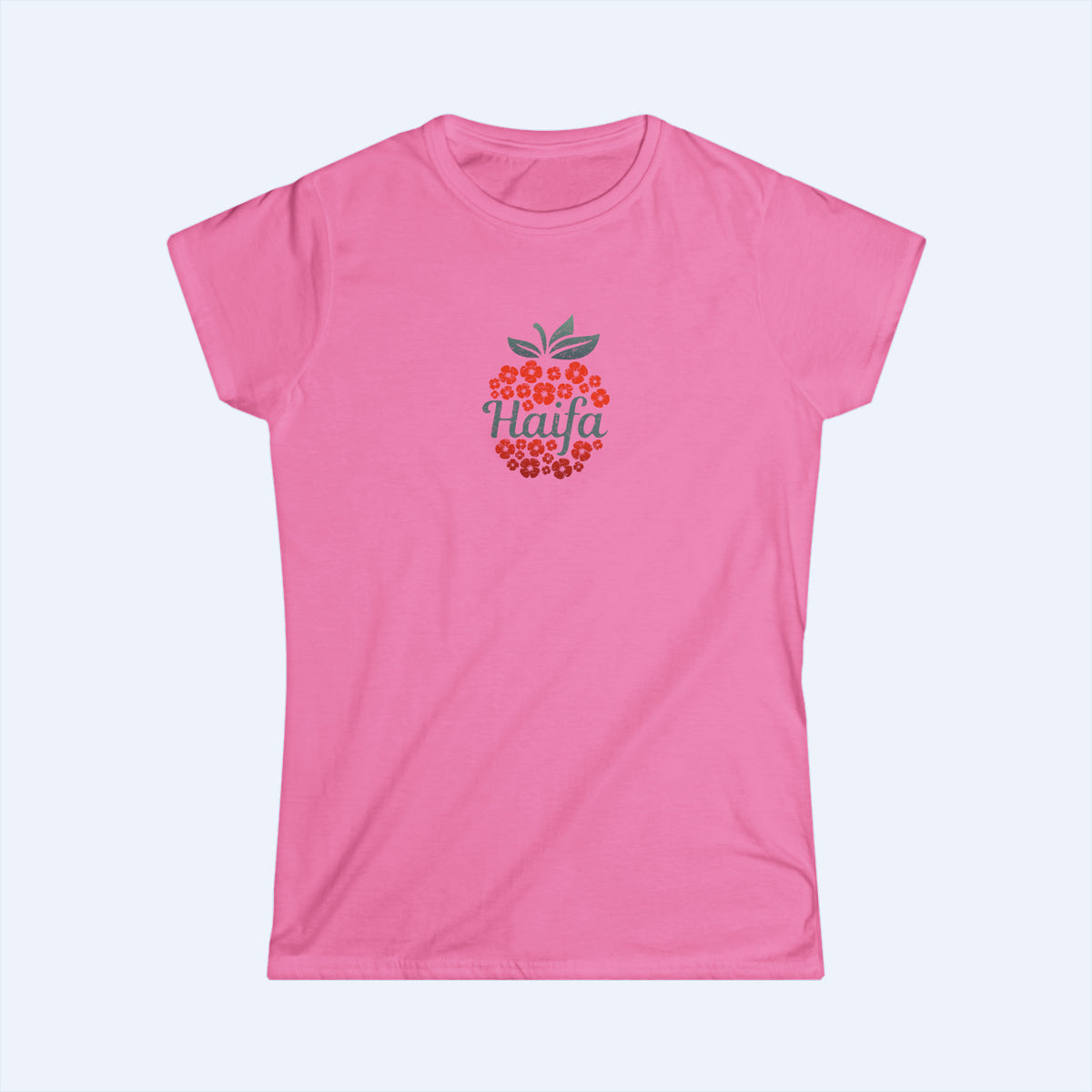 Haifa Apple Women LBL RD Tee