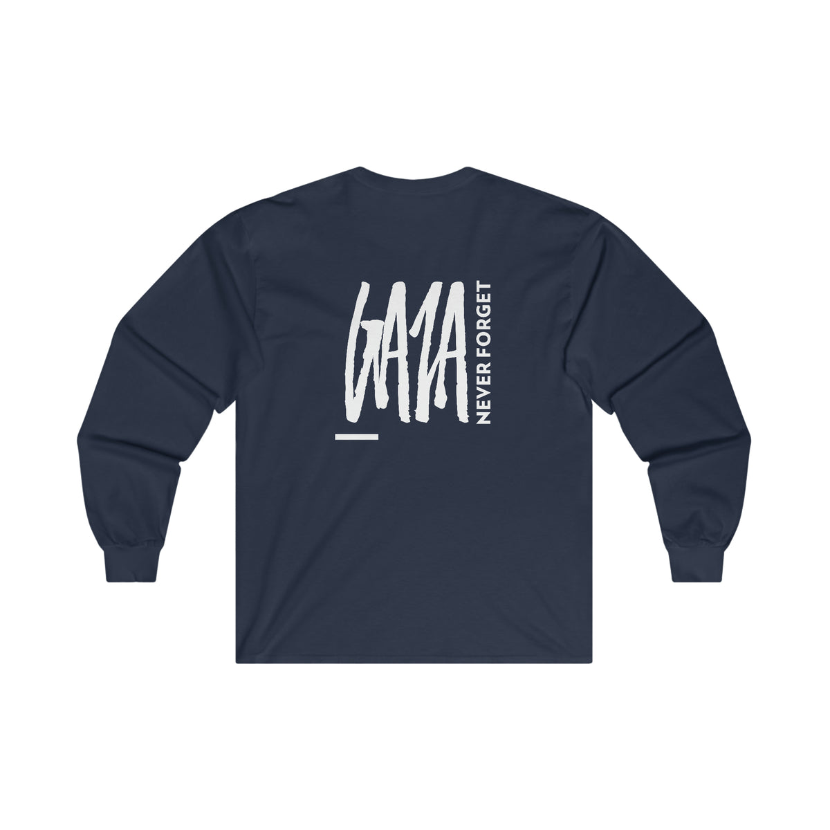 Never Forget Gaza DBL WH Long Sleeve Tee