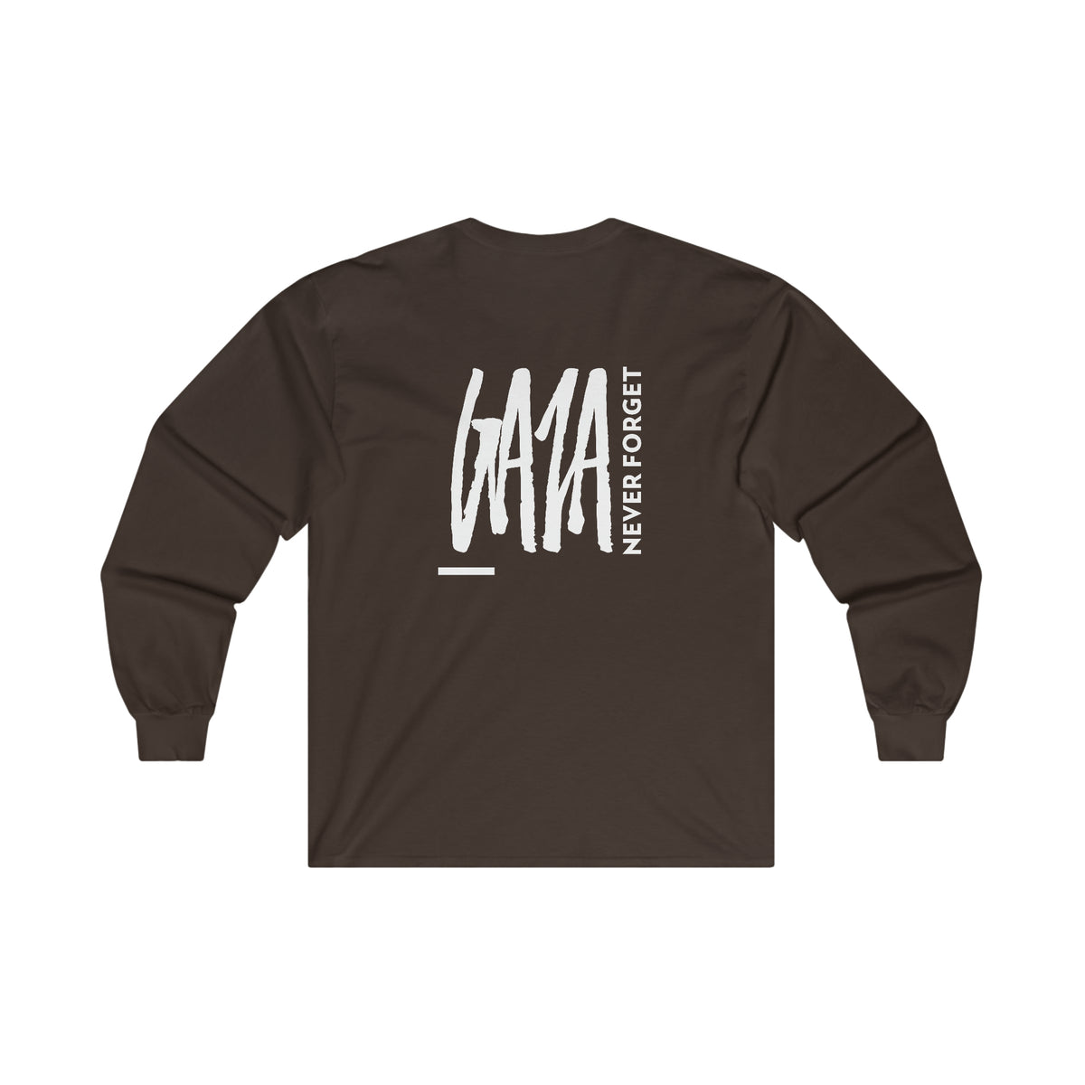 Never Forget Gaza DBL WH Long Sleeve Tee