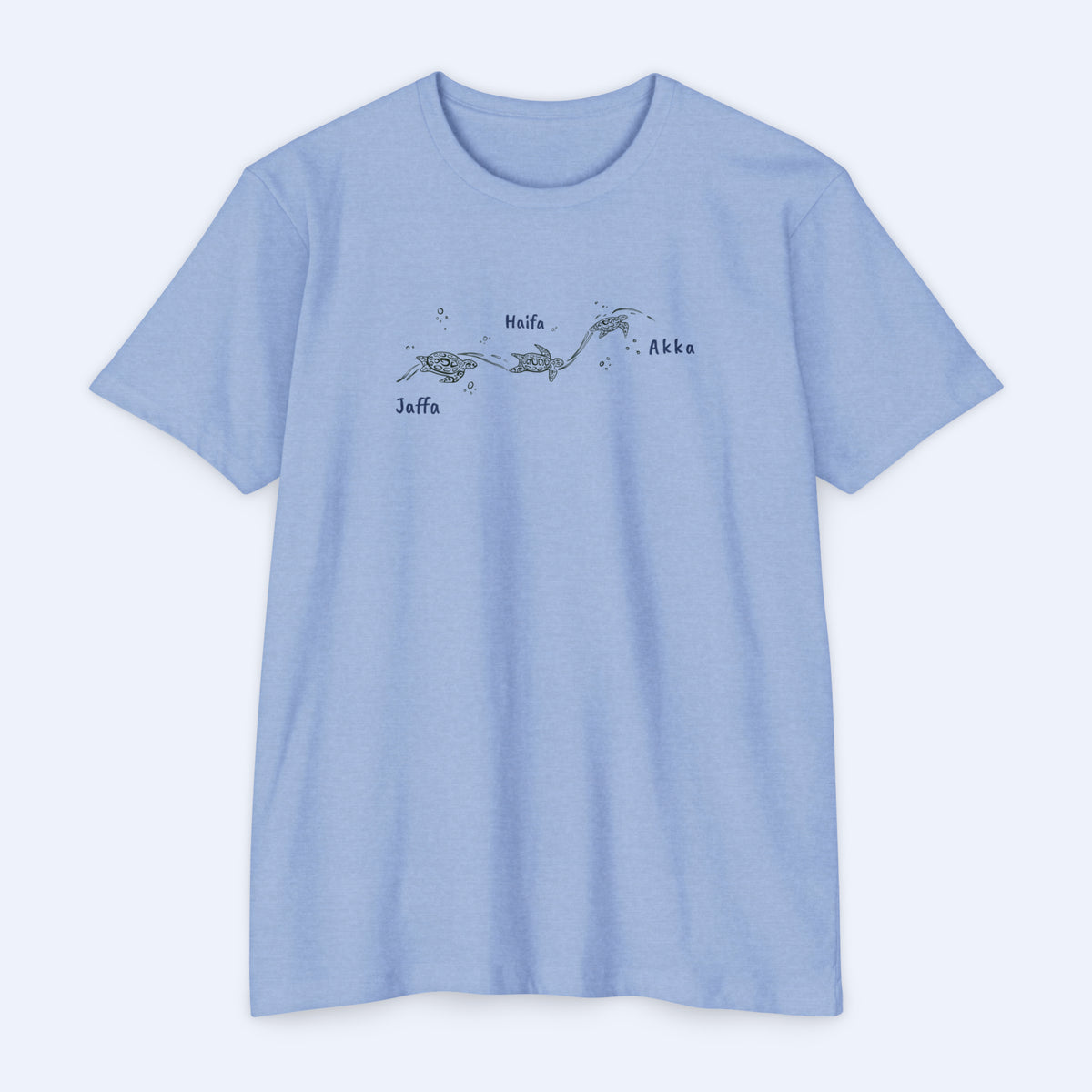 Palestine Beach Turtles Men LGN BL Tee