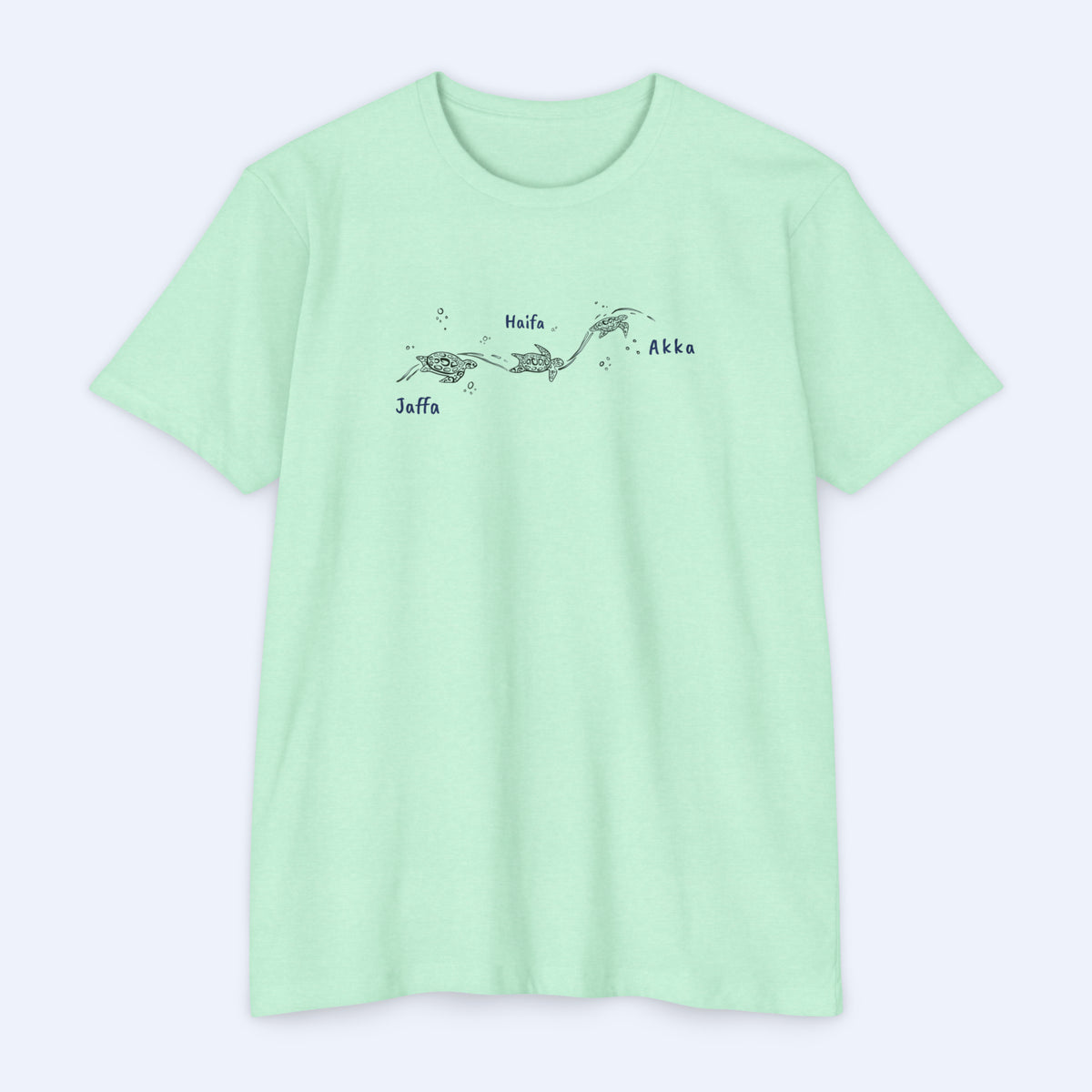 Palestine Beach Turtles Men LGN BL Tee