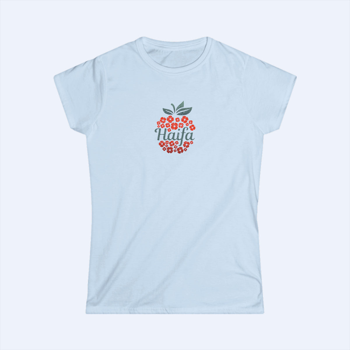 Haifa Apple Women LBL RD Tee