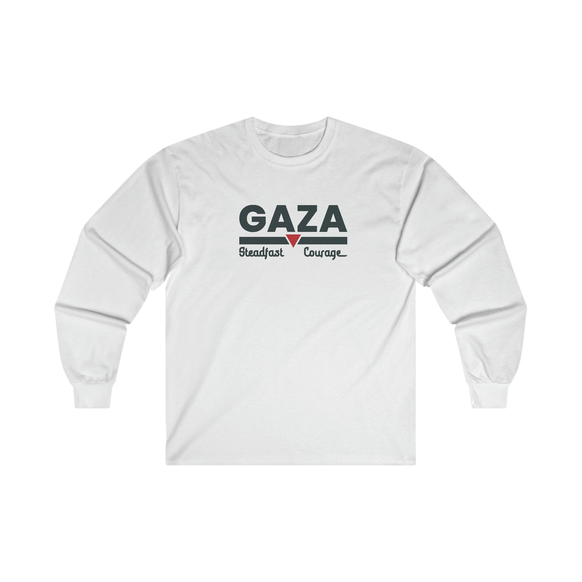 Gaza Courage LGY BK Long Sleeve Tee
