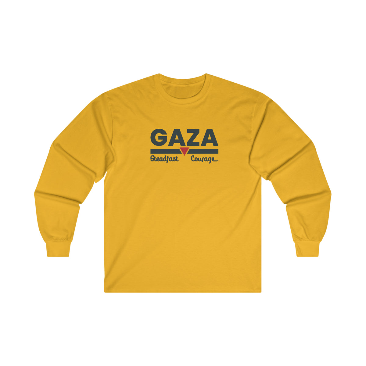 Gaza Courage LGY BK Long Sleeve Tee