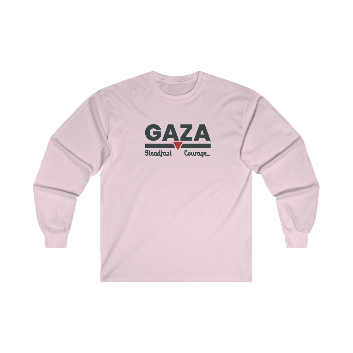 Gaza Courage LGY BK Long Sleeve Tee