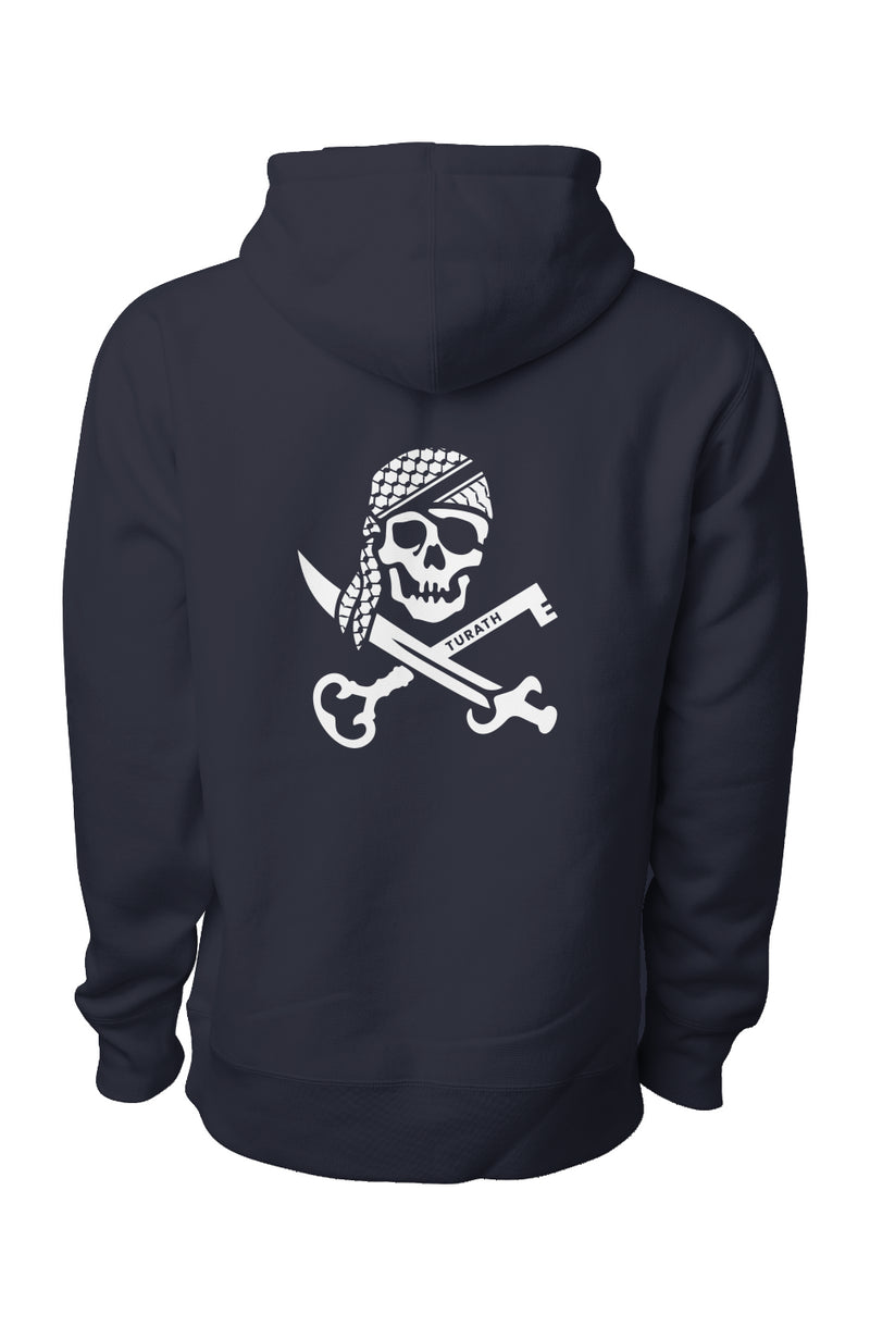 Palestinian Skeleton Key  DBL WH Hoodie