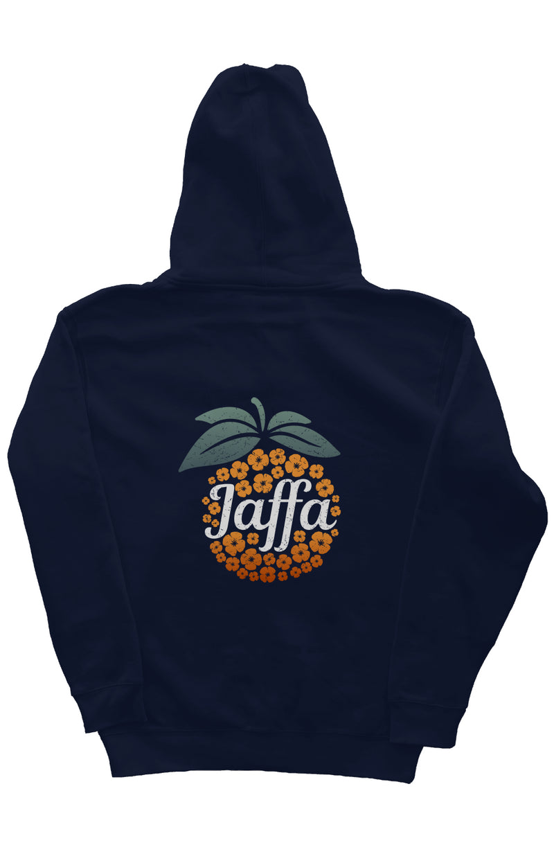 Jaffa Orange DBL WH Zip Hoodie