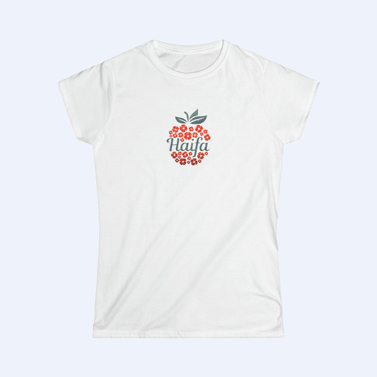 Haifa Apple Women LBL RD Tee