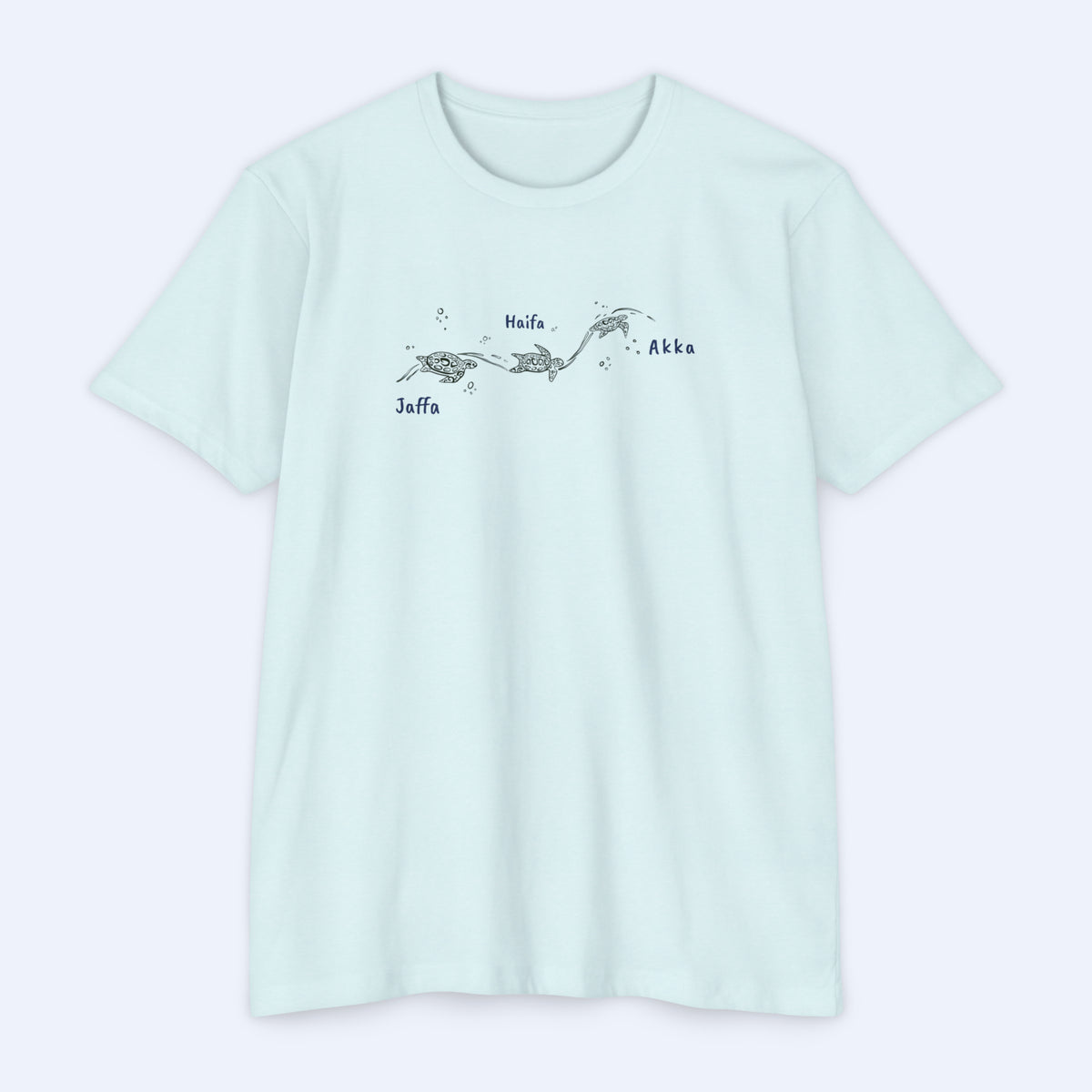 Palestine Beach Turtles Men LGN BL Tee