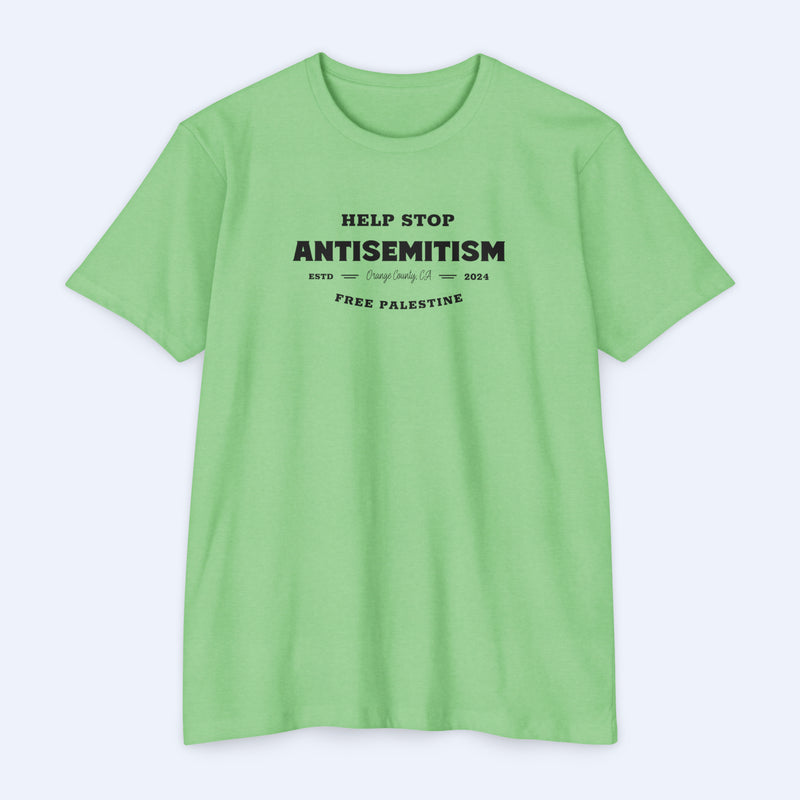 Help Stop Anti-Semitism Men LWH BK Tee