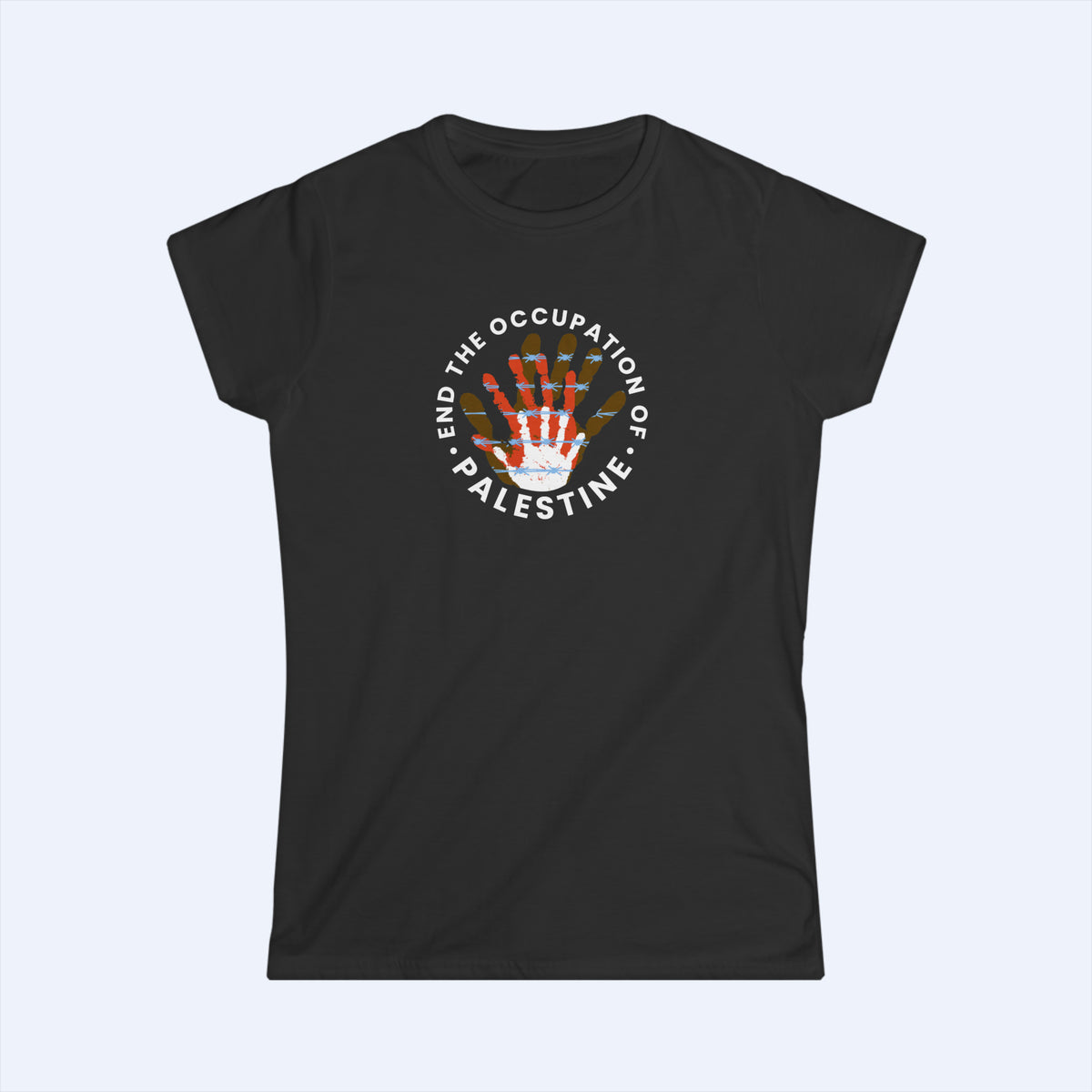 End Occupation Women DBK WH Tee