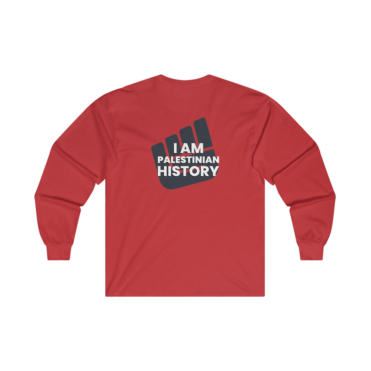 Palestinian History LGY BK Long Sleeve Tee